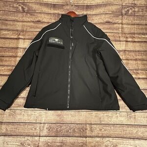 RefrigiWear Women's XL Black Soft-Shell Cold Weather Insulated Work Jacket 0493R